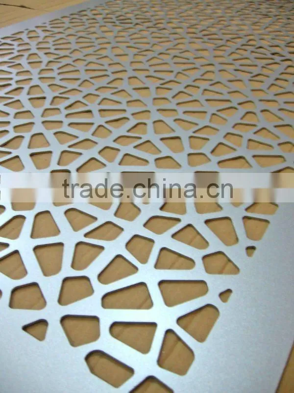 Curved perforated aluminum false ceiling panel