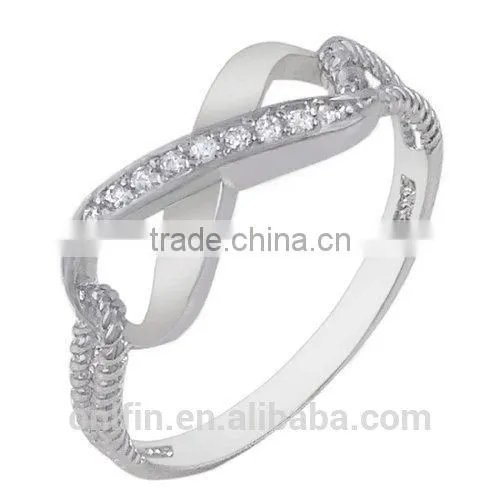 925 Sterling Silver Infinity Ring Antique High Polished Infinity Ring