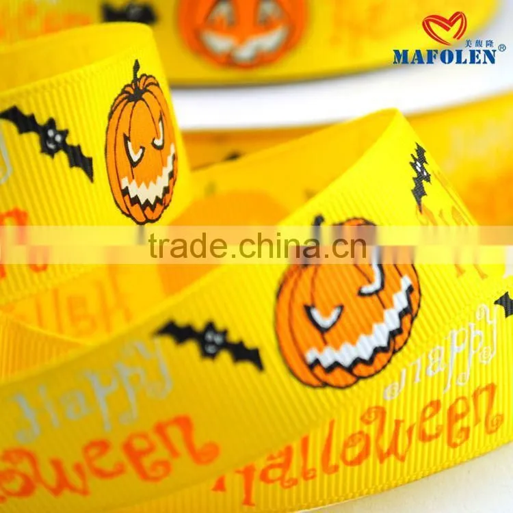 wholesale custom ribbon for celebrate Halloween