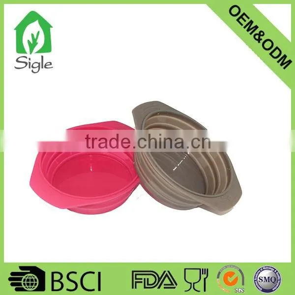 OEM ODM silicone folding bowl travel bowl best quality easy clean