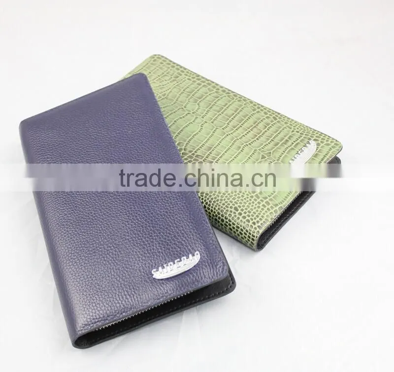 2015 Newest Style Leather Wallet, High Quality Different Leather Men's Wallet With Metal Logo Fashion Wallet
