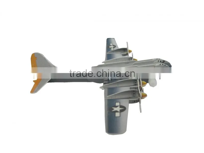 3D puzzle model airplane for sales, intelligent diy model airplane toy