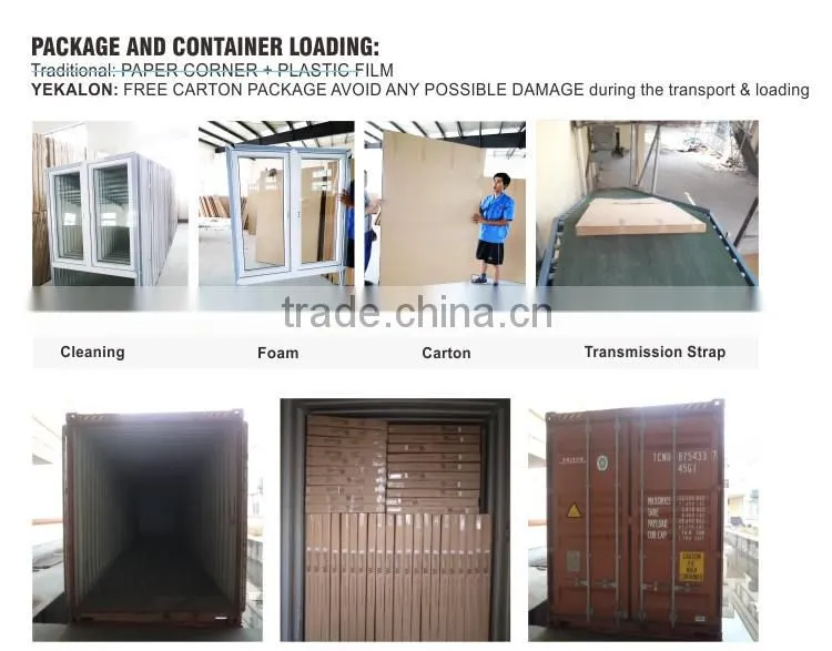 Yekalon Environmental UPVC window Sliding pvc window profile