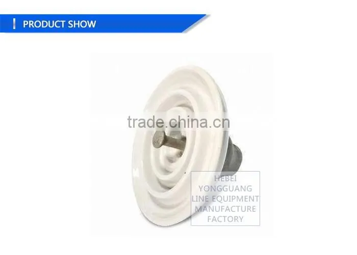 ANSI 52 porcelain disc suspension insulators /high voltage overhead ceramic well installation insulator