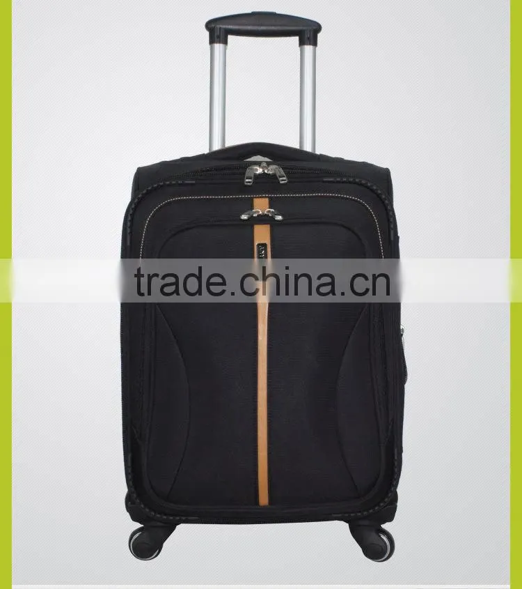1680D Black Fine Design Inside Trolley travel Luggage Bag Set