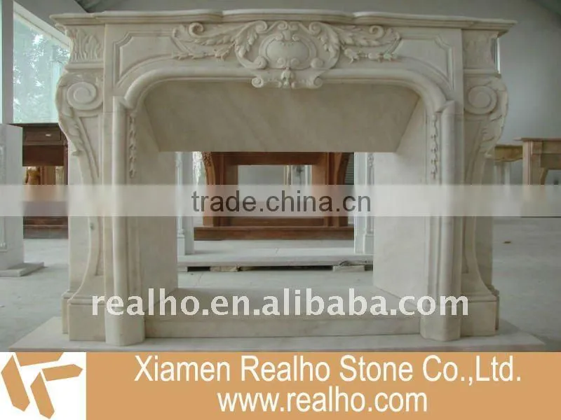 natural stone fireplace