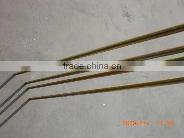 yellow zinc plated threaded rod