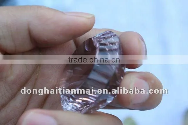 Natural PURPLE Multi-Faceted Quartz Rock Crystal Carved Crystal CRAFT DIMOND