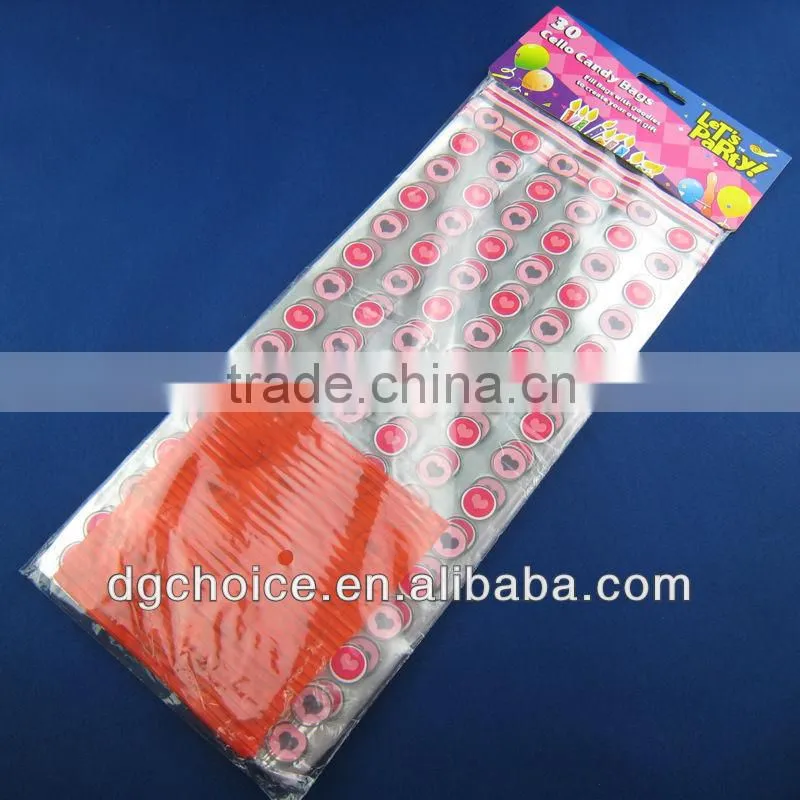 Fational Customized Valentine's Candy Bag with Twist Ties in Assorted Design