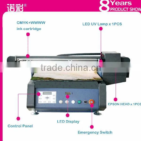 2014 New digital textile flatbed printing machine NC-0604 for plastice/ PVC card
