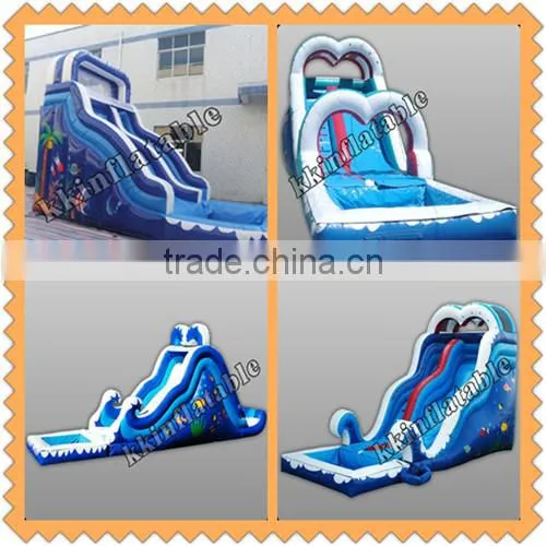 high quality Giant inflatable slide ground pool