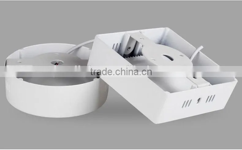Surface mounted AC85-265V 6W12w18w24w36w ceiling lamp led round panel lights
