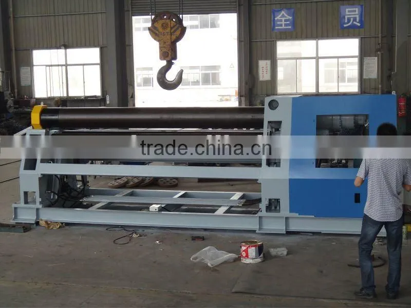 pre-bending plate rolling machine 4-roller CNC plate rolls bending machine