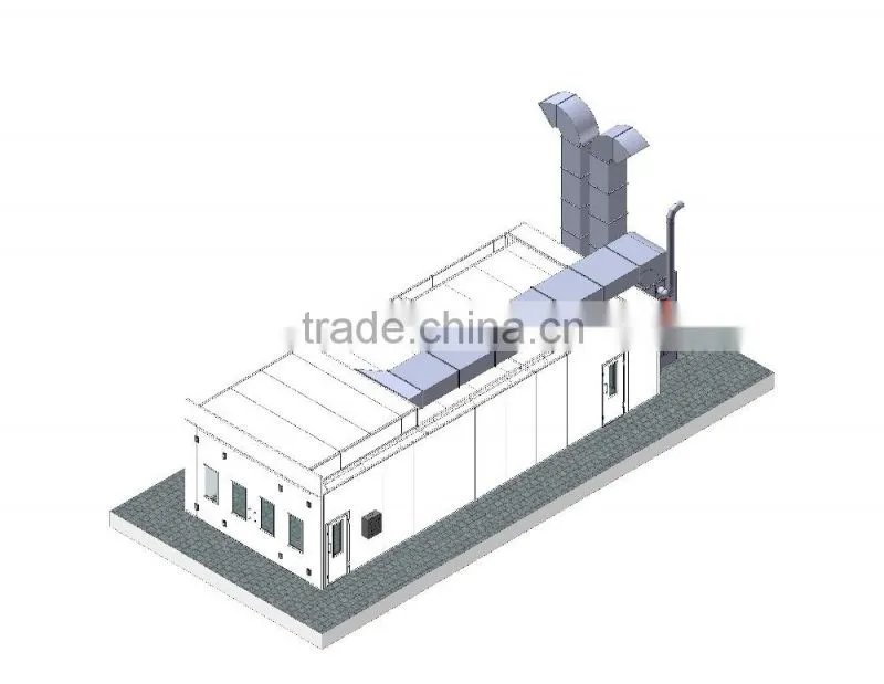 JF truck painting booth bus spray booth mdf painting line