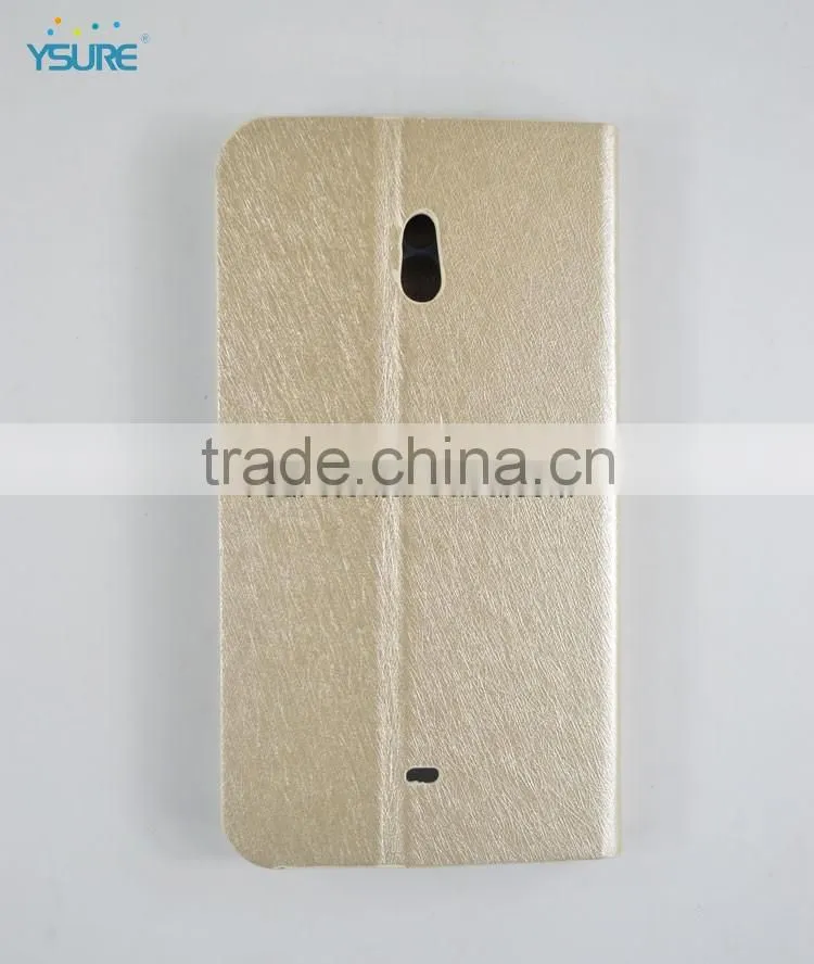 Luxury Golden Leather Case For Wiko Cink