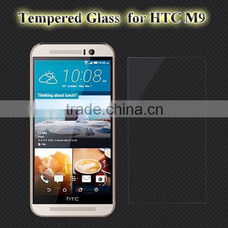 For HTC One M9 Tempered Glass Screen Protector, 0.26mm 2.15D Tempered Glass for HTC One M9, 9H Tempered Glass for HTC One M9