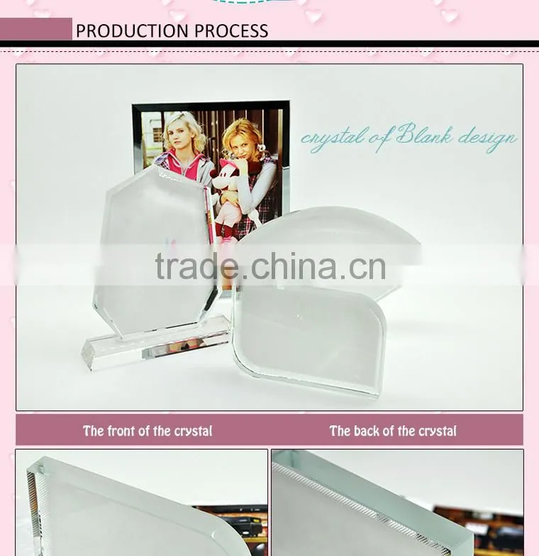 Sunmeta factory directly sunflower shape blank sublimation crystal,luxury crystal gift (BSJ03B)