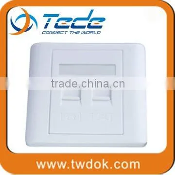 TEDE rj45 outlet faceplate 1/2/4/6 port