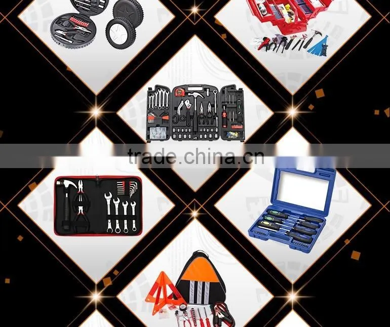 14pcs Hand Tool Kit Set with Pliers and Adjustable Wrench
