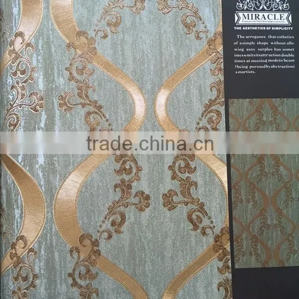 Fashion beautiful flower beauty Damask wallpaper for living room