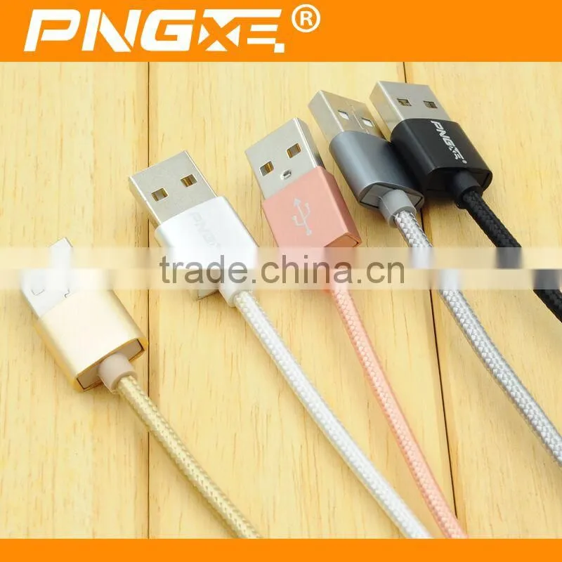 Wholesale colorful braided fast charging android usb cable for iphone charging cable