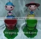 lovely dolls Metal Doll folk art metal crafts home decoration wholesale yiWu