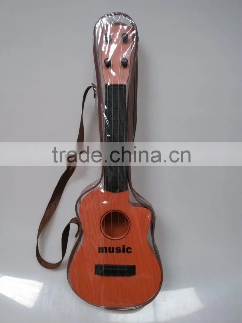 Musical instrument guitar toys cartoon intelligence guitar with light.Plastic toy Simulation 4-string guitar toys