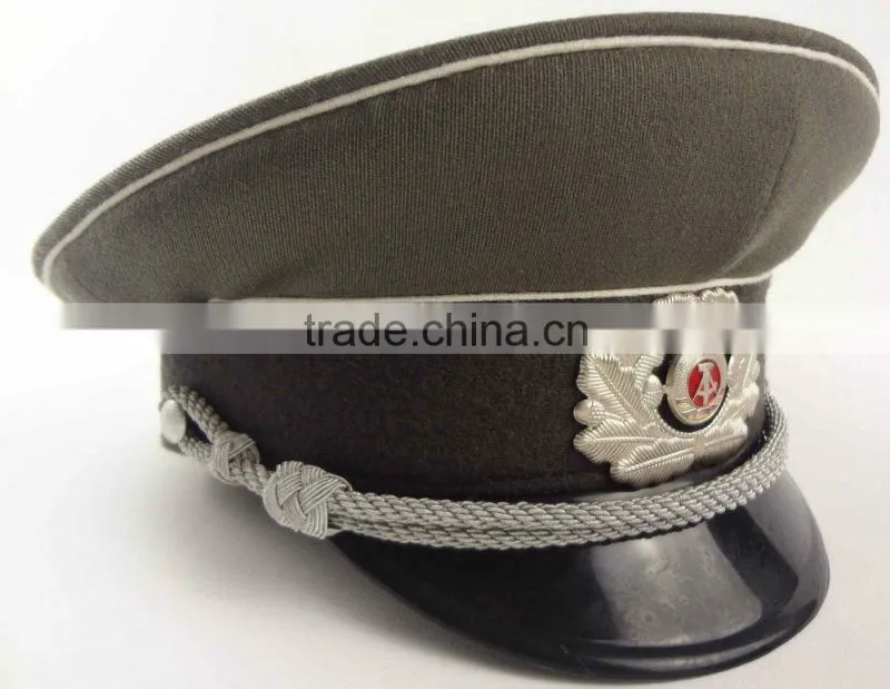 US Navy Admiral Officer Khaki Peaked Cap. custom peak caps