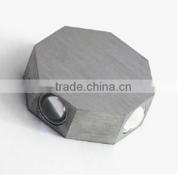 Creative aluminium 4W/8W octagon Wall led light /background led light/ Internet bar led light/KTV Wall light/Bedroom wall led
