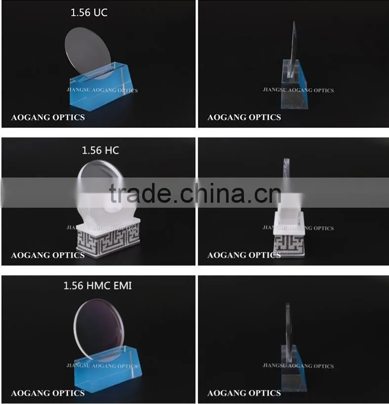 Factory direct sale 1.56 single vision lenses for eye