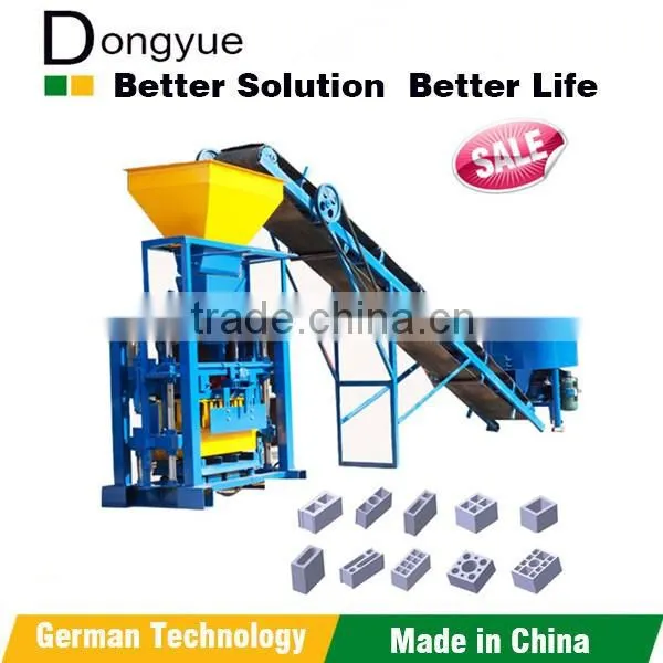 Saudi Arabic market QTM6-25 movable concrete block making machine with new design