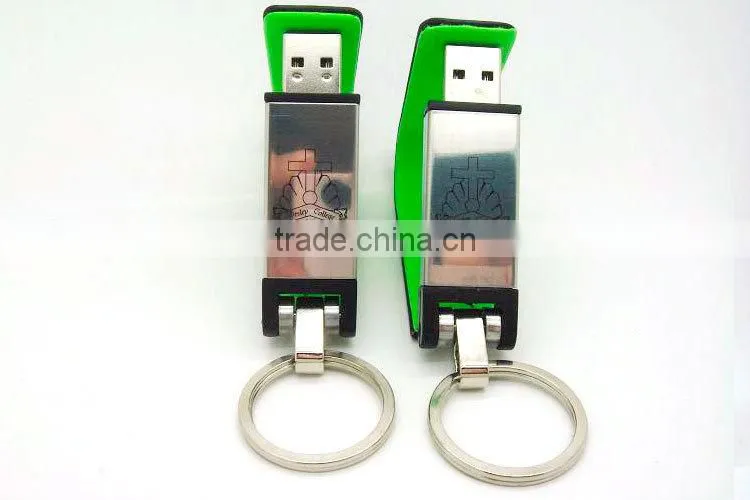 Elegant factory direct selling cross shape usb flash drive Brand Custom Leather Can be printed logo