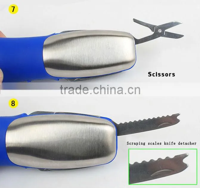 10-In-1 Multi Tool Flashlight with Safety Knife Wrench Scissors Screwdriver