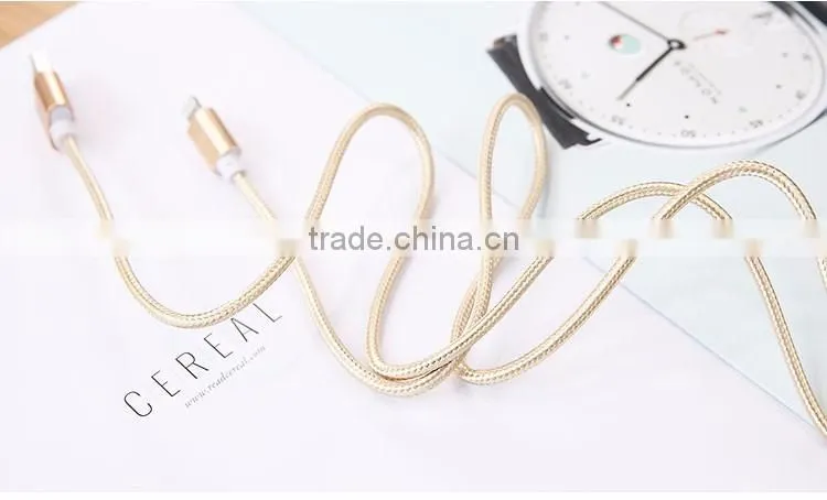 Lighting usb cable Nylon Woven USB Cable for I6 phone accessory cable