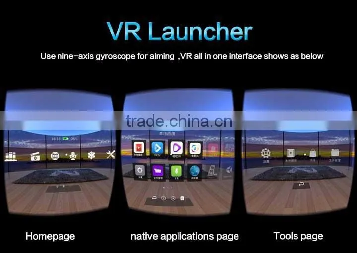 PMMA HD video All In One VR helmet for myopia under 600 degrees