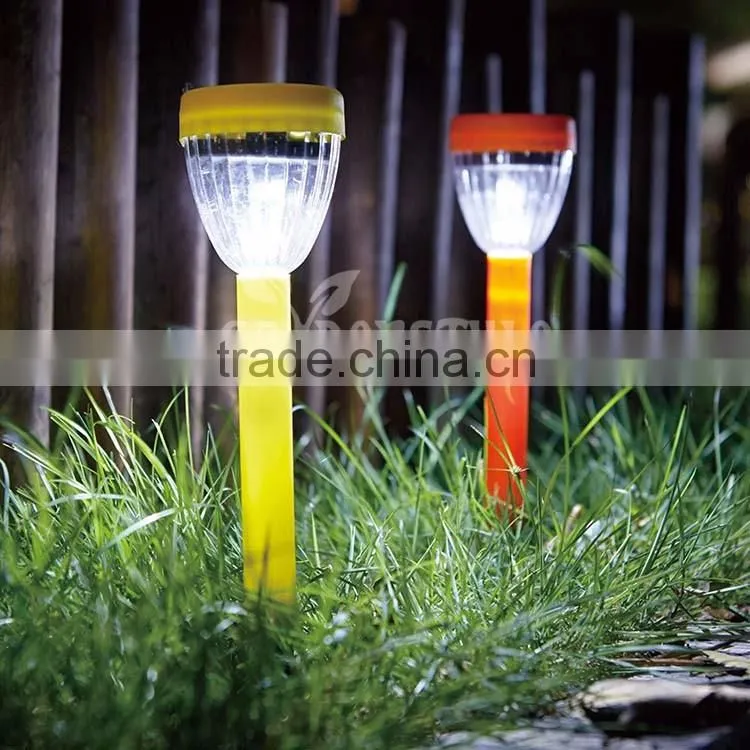 led landscape lamps plastic lawn light, eco-friendly garden landscape, power solar garden lamp