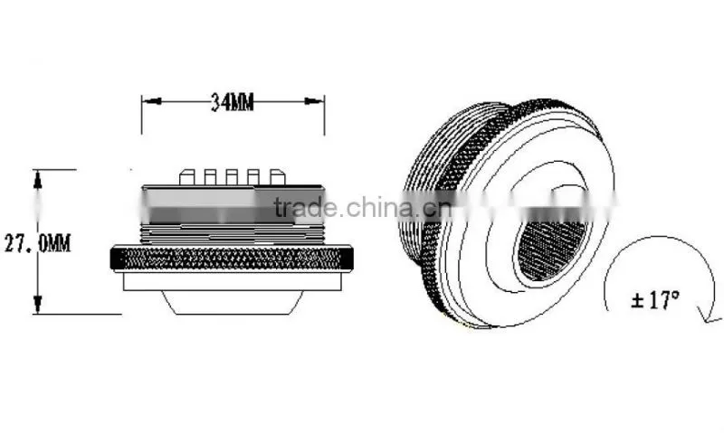 Easy install with screw 3w led mini spotlight under display cabinet BW8211