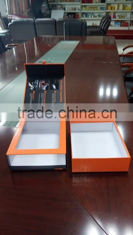 Cardboard paper packaging box for electronic products and gift products