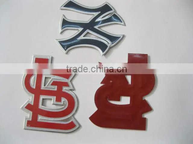 metal sticker decals custom decoration metal sticker
