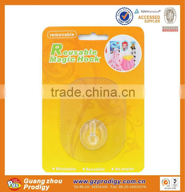 New Magic Cartoon Pattern Hook /Heavy Duty Reusable Silicon Adhesive Hook