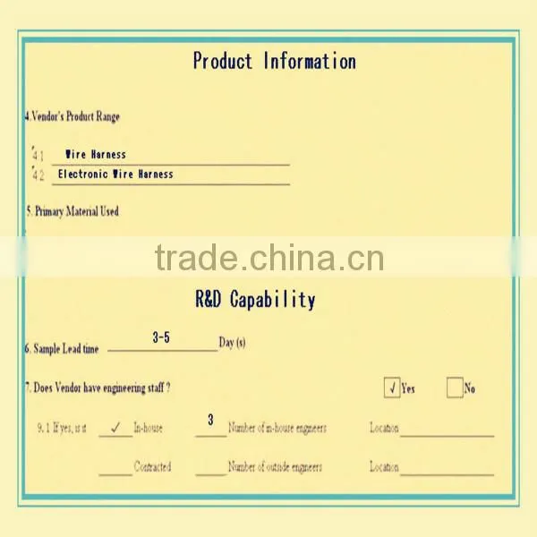 Cable Assembly for Household electrical appliance