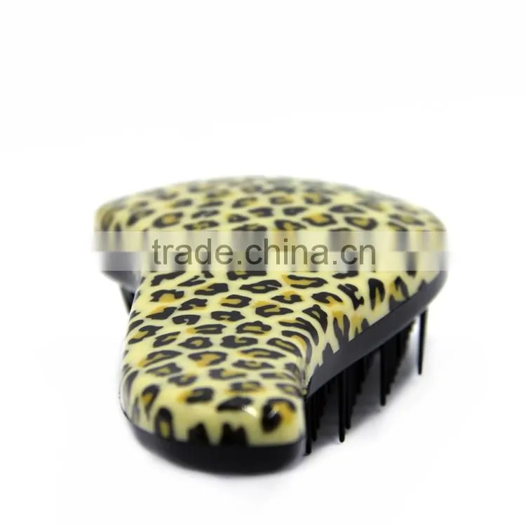 Leopard Magic Detangling Handle Tangle Hair Brush, Salon Styling Tamer Tool Comb