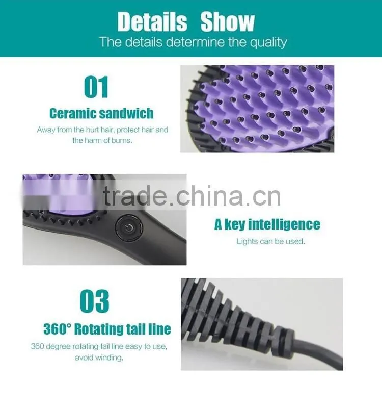 Hot selling fast heating electric hair brush