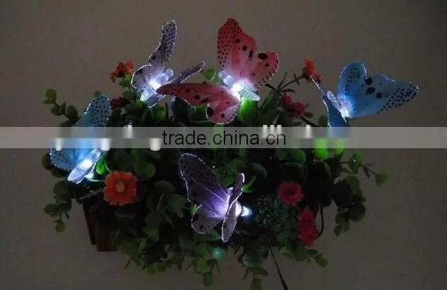 solar light chain, LED with colorful butterflies, led light