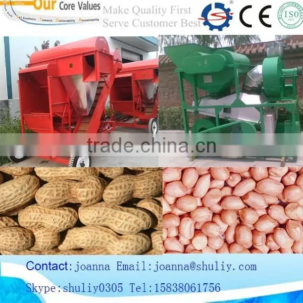 high shelling rate peanut /groundnut shell /sheller removing machine 0086-15838061756