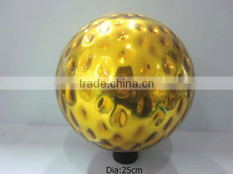25cm solid blue glass ball, garden ball ,gazing ball