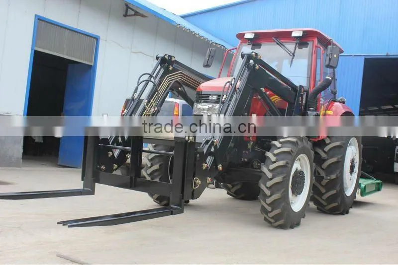 DQ904, 90HP 4x4 tractor fit with 4in1 Front end loader, slasher mower, Backhoe, post hole digger etc.