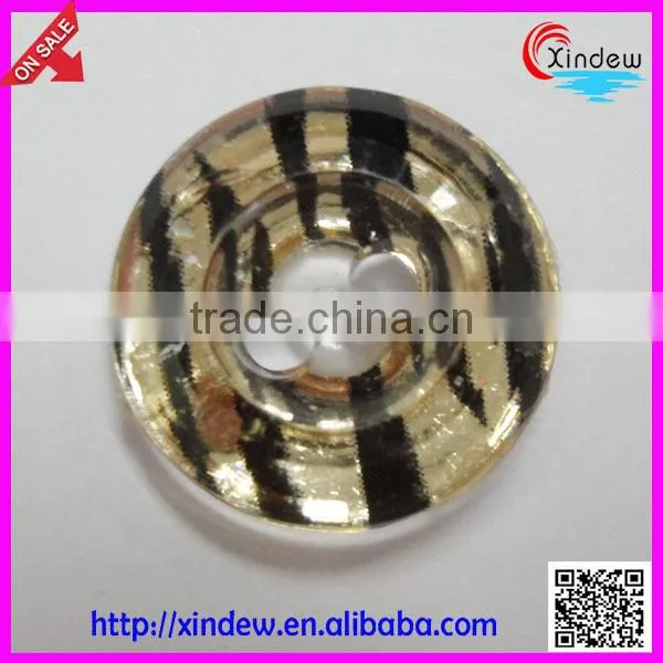 Fashion design leopard plating acrylic bottons/leopard buttons/plating buttons/two holes button