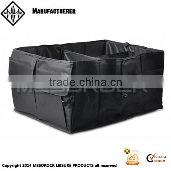 Foldable Cargo Storage Box with Rope Handles Cargo Storage Bag Car Trunk Organizer