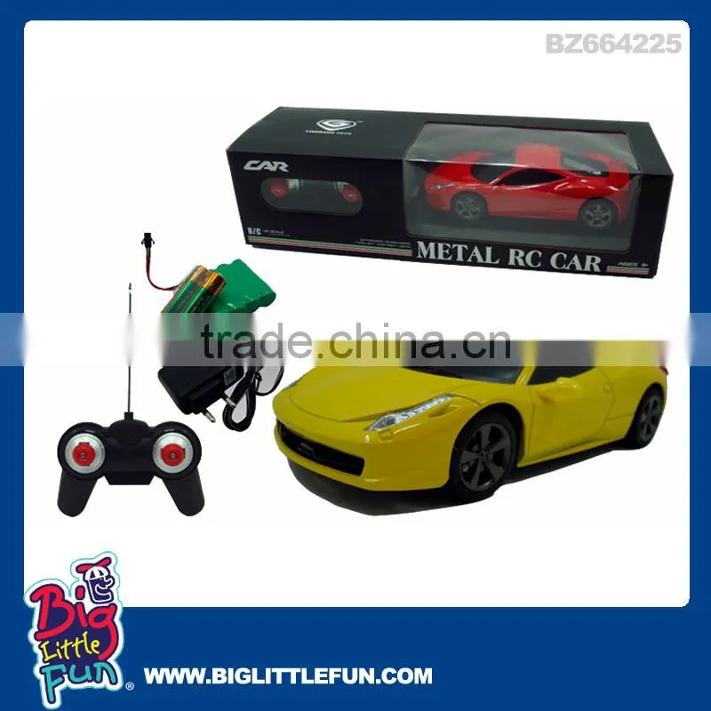 1:24 scale 4 channel remote control car toys,die cast car